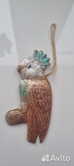 Елочные игрушки СССР. Картонаж. Попугай. 30-е гг