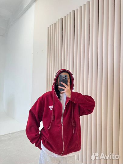 Толстовка на молнии оверсайз