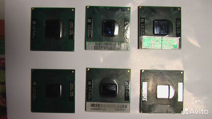 Процессоры для ноутбуков, рабочие