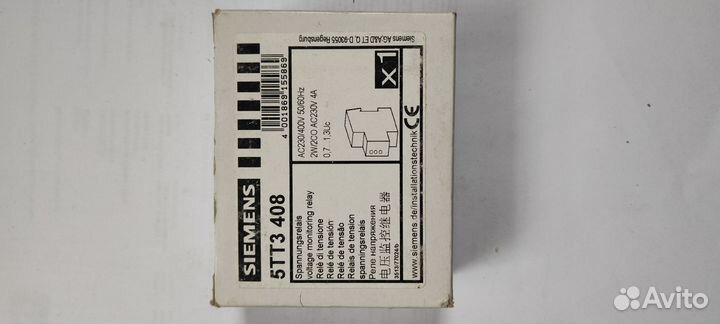 Реле контроля напряжения 5TT3 408 siemens