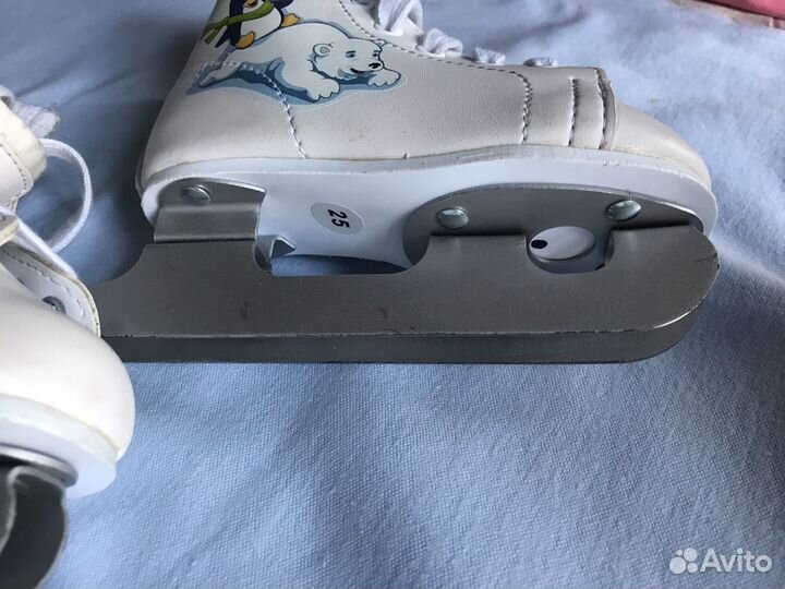 Коньки фигурные детские двухполозные 25