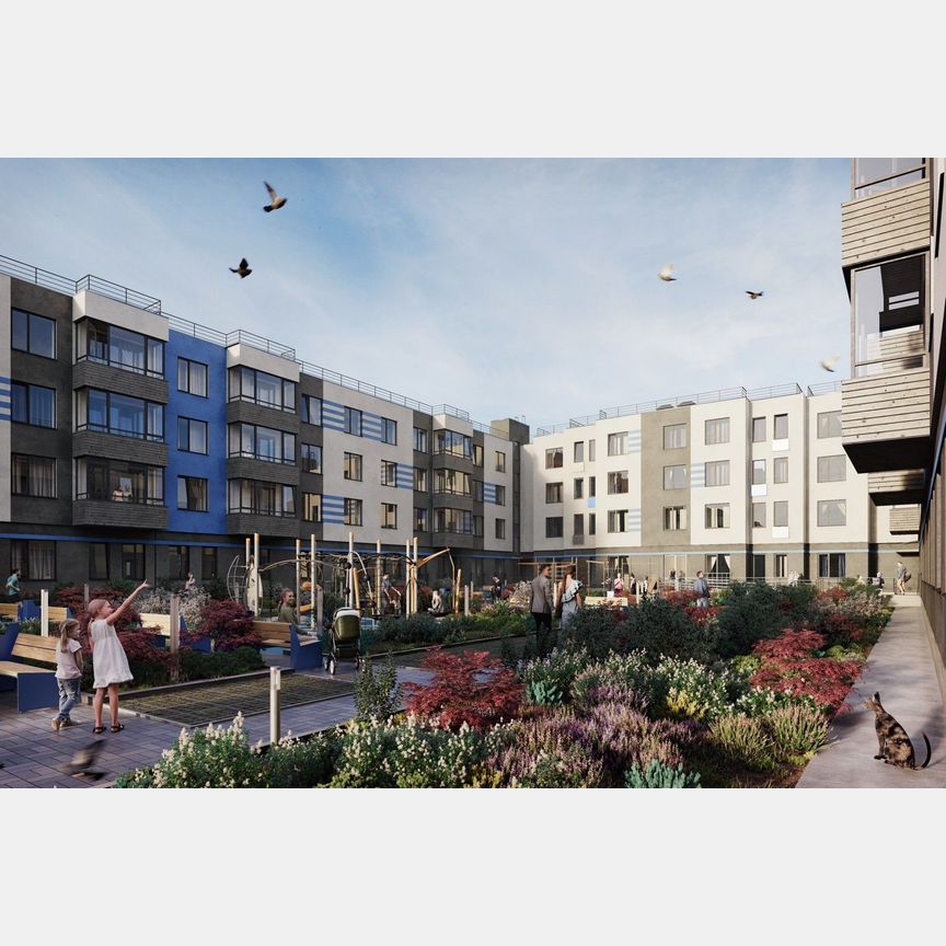 1-к. квартира, 51,6 м², 2/4 эт.