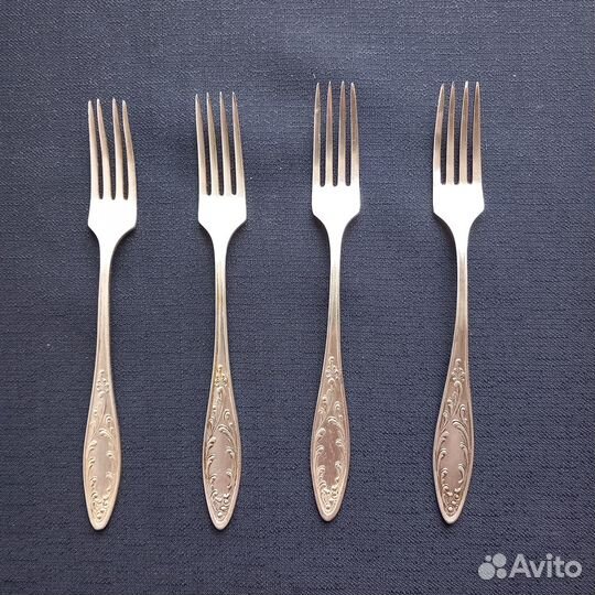 Вилки нержавейка и мельхиор СССР