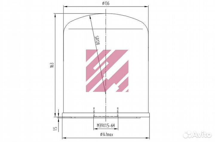 Картридж осушителя воздуха M39x1,5 о.н. 4324100202