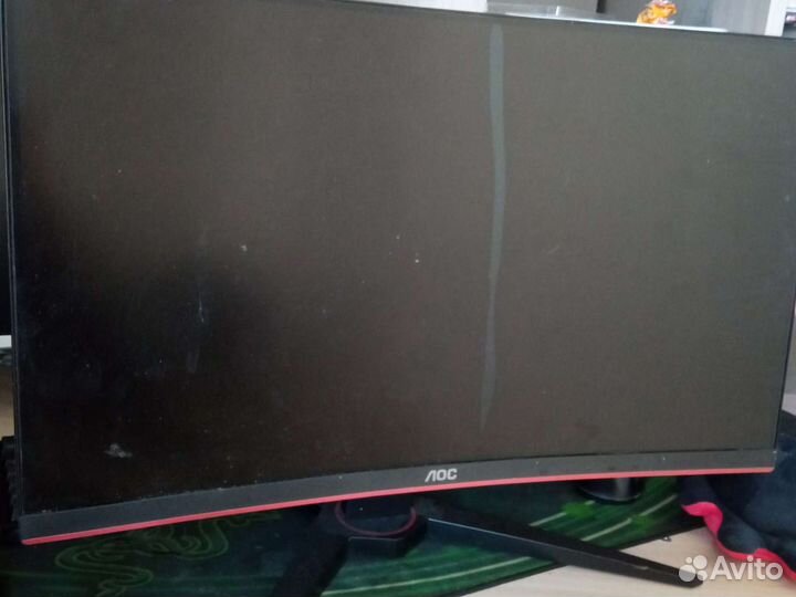 Игровой монитор AOC битый