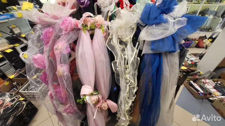 Украшения на свадьбу для автомобиля