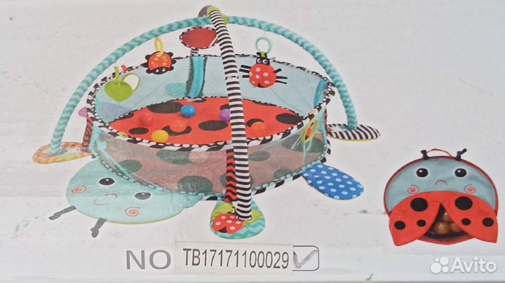 Детский коврик развивающий Лев 3в1