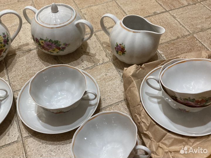 Дулево-фарфор, чайный сервиз «Нежность»