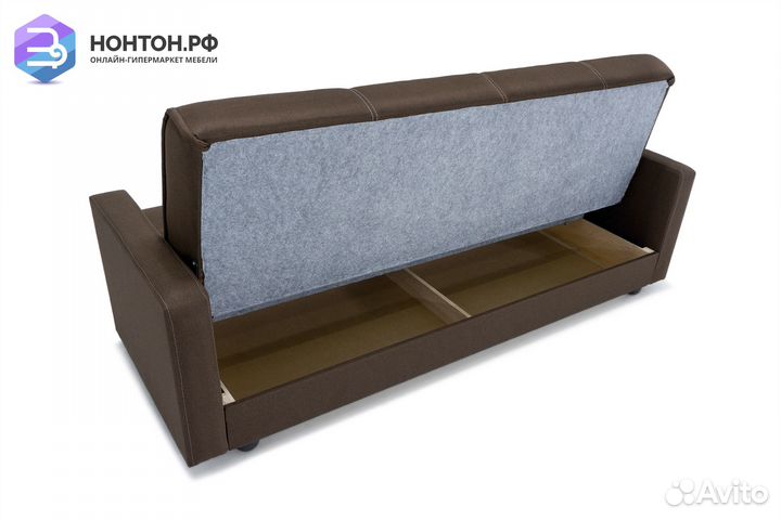Диван книжка Прайм коричневый