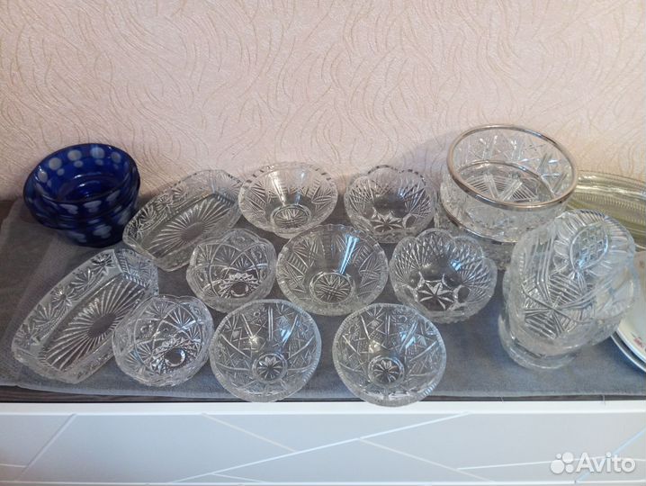 Хрустальные вазы конфетницы СССР
