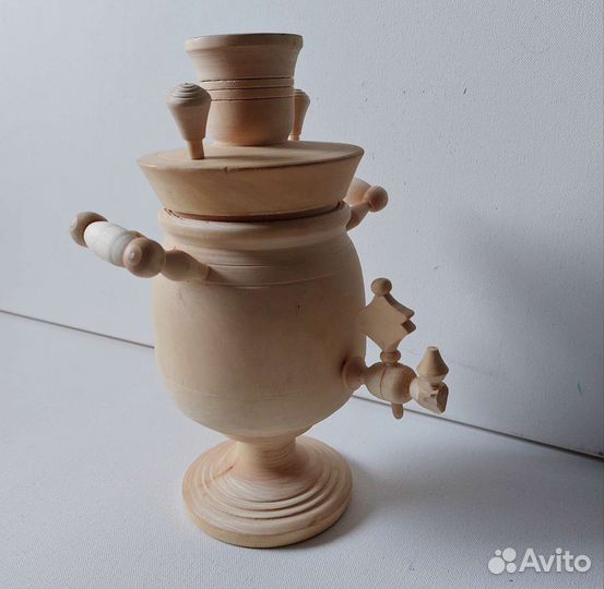 Деревянная заготовка самовар