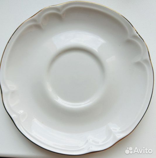 Чашка с блюдцем фарфор коростень 6 шт