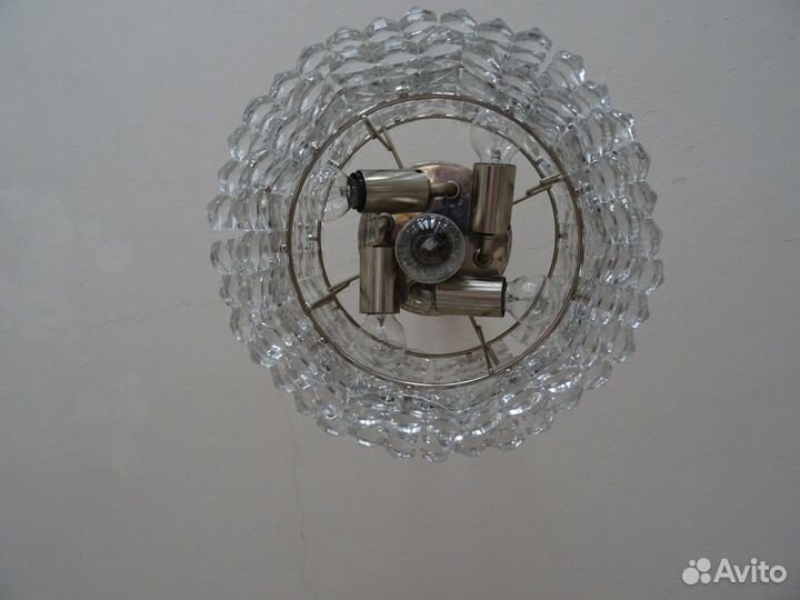 Люстра потолочная хрустальная СССР