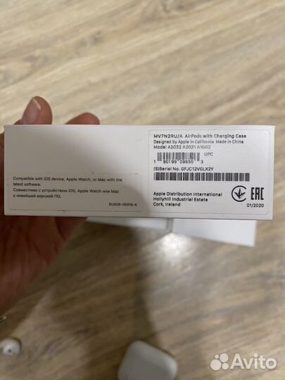 Наушники earpods (оригинал) левый наушник