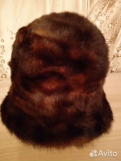 Шапка шляпа норковая, женская