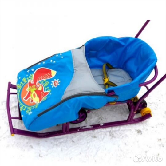 Сиденье для санок с чехлом на молнии Ника