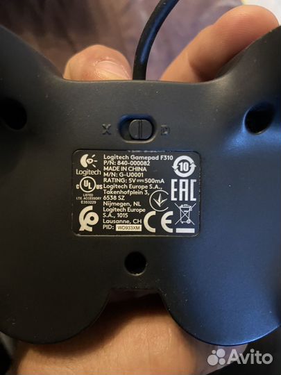 Геймпад Logitech GGamepadF310