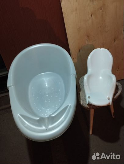 Ванна для новорожденного с горкой