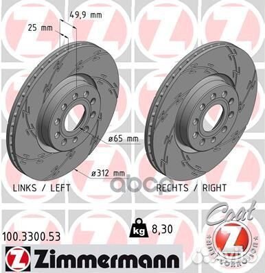 Диск тормозной VAG octavia/superb/yeti/golf 5/G