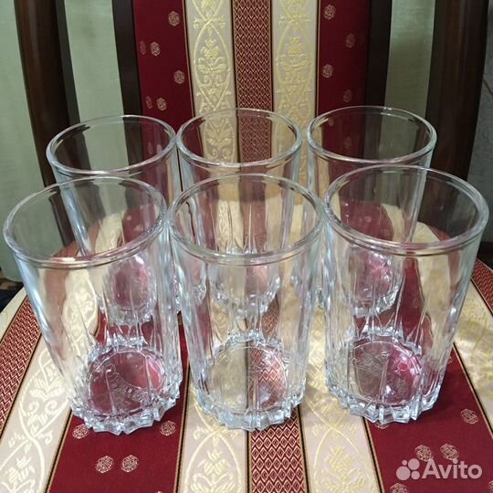 Большие Стаканы под под напитки 6 шт по 0,400 м