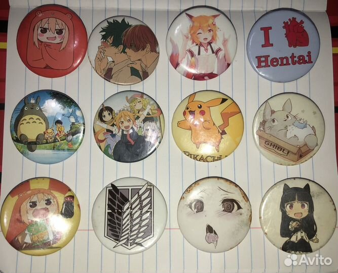 Аниме значки