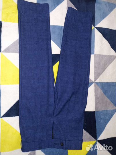 Школьный костюм для мальчика синий 128