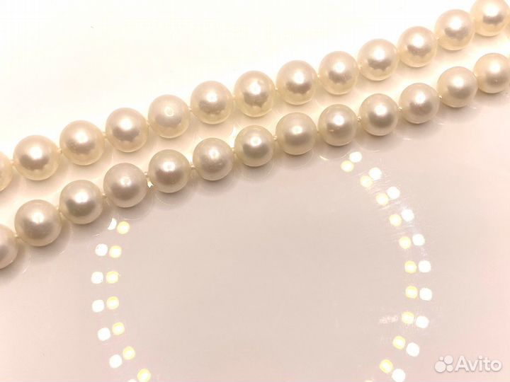 Золотое колье жемчужная нить 585 (мол)