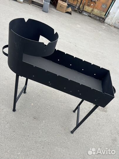 Мангал с печью под казан