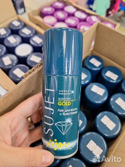 Лак для волос с блёстками