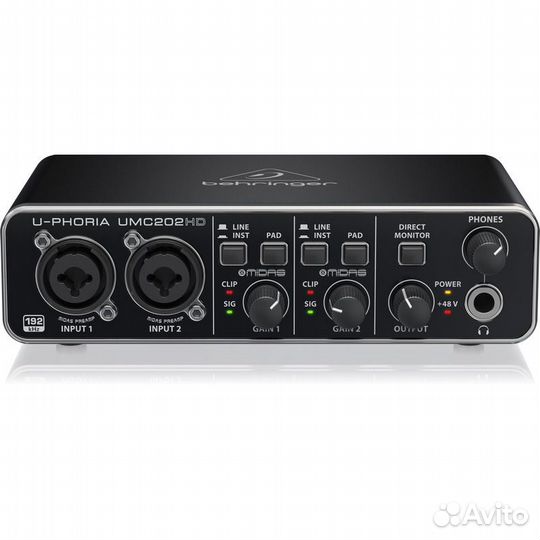 Аудиоинтерфейс Behringer UMC202HD