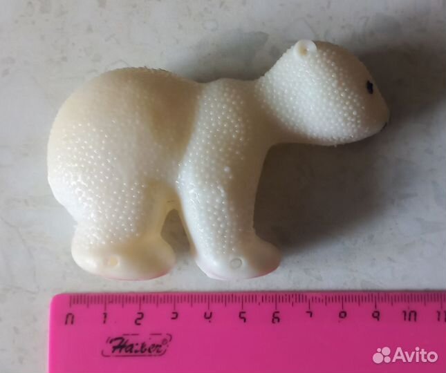 Игрушка медведь СССР пластик дутыш