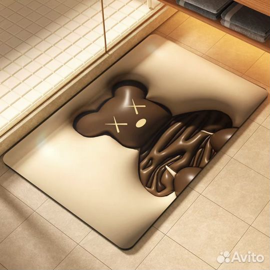 Коврик для ванной 3D lv bearbrick