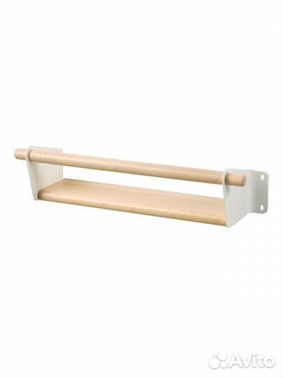 Полка настенная икеа неребю береза