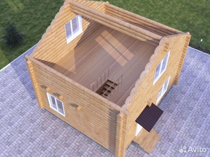 Сруб бани 105м2