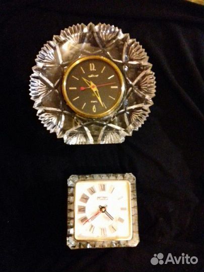 Интерьерные часы Маяк в хрустале