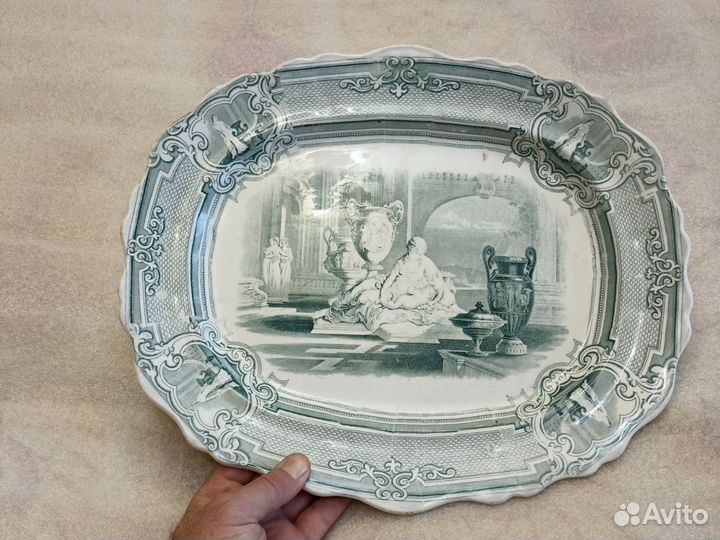 Блюдо Фарфор Старинное
