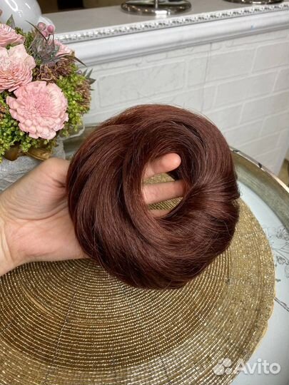 Шиньон резинка натуральная