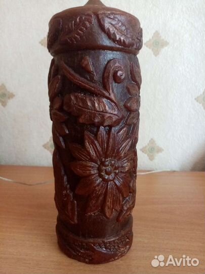 Свеча декоративная большая восковая Гдр