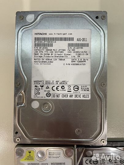 Жесткие диски 2,5 3,5 hdd рабочие