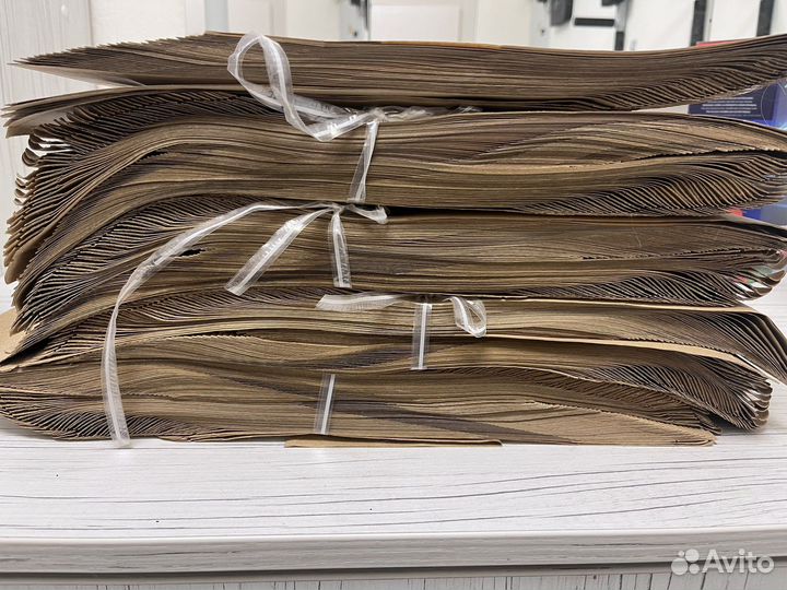 Бумажные крафтовые zip пакеты с окном 30х20