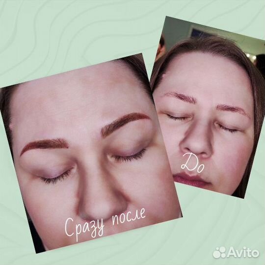 Перманентный макияж бровей губ и век татуаж