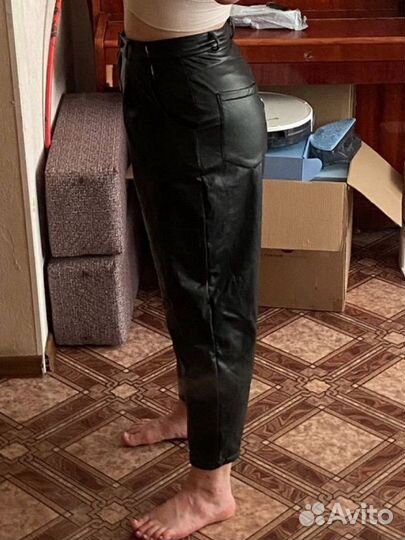 Брюки кожаные