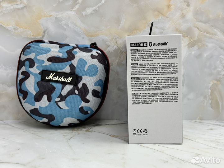 Marshall Major 2 Bluetooth Black + чехол камуфляж