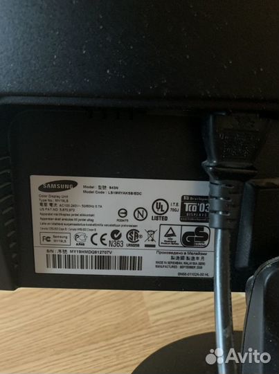 Монитор samsung syncmaster 943n