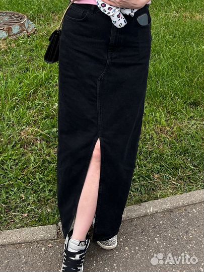 Юбка макси джинсовая Mango M