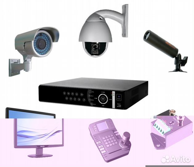 Монтаж видеонаблюдения, скуд, (волс), (скс) и тд