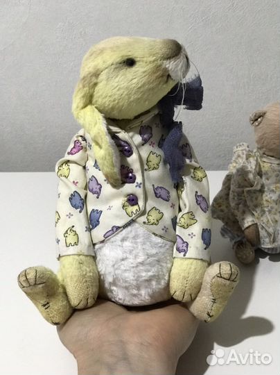 Игрушка тедди интерьерная ручной работы