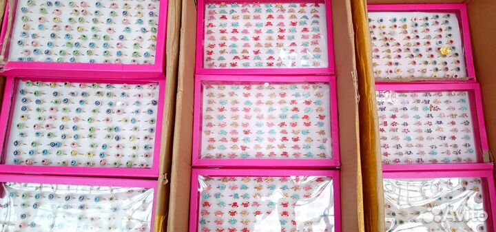 Детская бижутерия кольца оптом