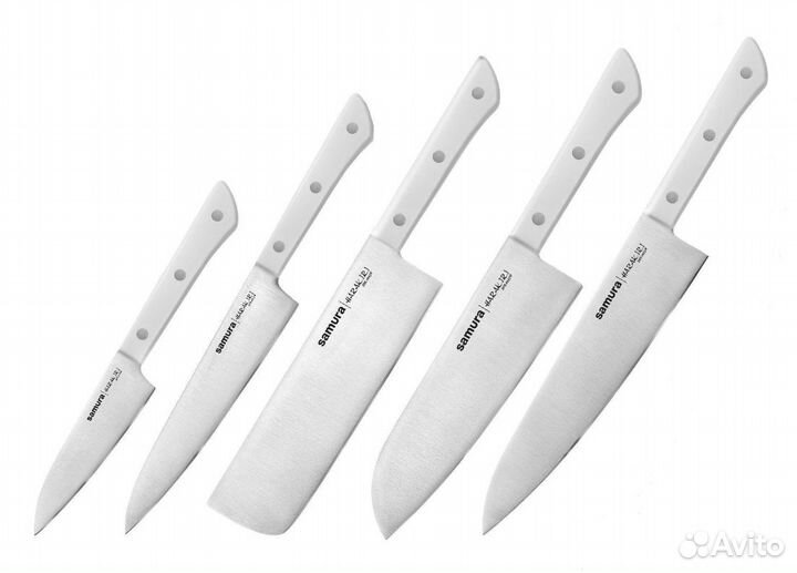 Набор из 5-ти ножей samura harakiri (Новые)