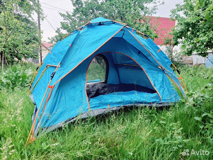 Палатка автоматическая 3-4 местная новая